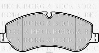 BORG & BECK bbp2414 -  Комплект тормозных колодок, дисковый тормоз